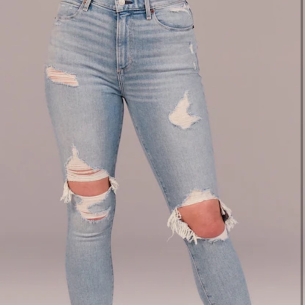 Abercrombie Skinny High Rise Curve Love Jean